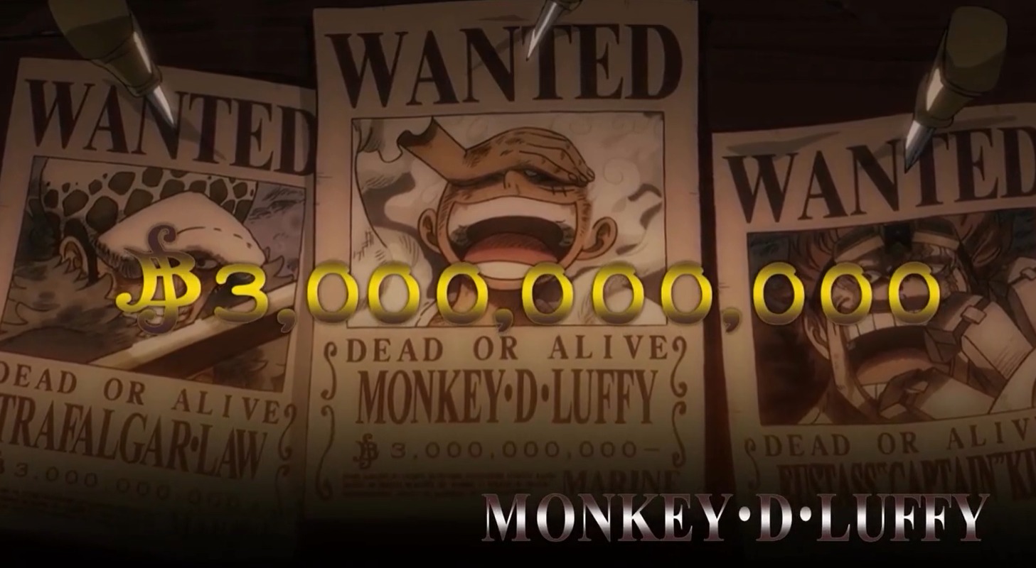 Monkey D Luffy, karakter utama di anime one piece yang kini telah menyandang status Yonkou