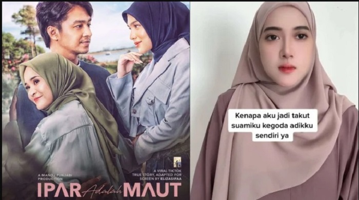Ilustrasi poster film ipar adalah maut dan cerita aslinya yang viral di tiktok