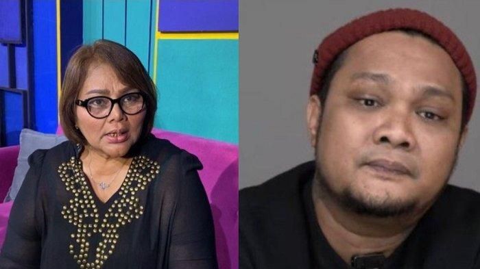 Eva Manurung (kiri) ibunda dari musisi Virgoun (kanan) yang kini ditangkap polisi dalam kasus penyalahgunaan narkoba bersama teman wanitanya