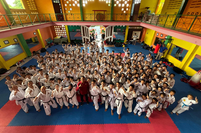 Sejumlah karateka yang akan membela Forki Jombang di kejurprov.