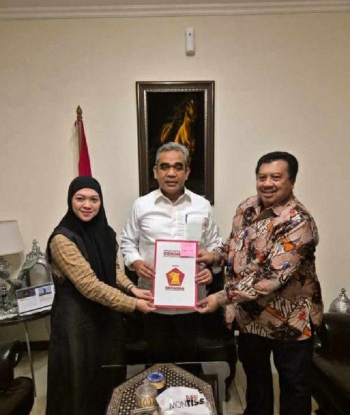 Warsubi menerima surat tugas dari Sekjen DPP Gerindra Ahmad Muzani, Kamis (11/7) lalu.