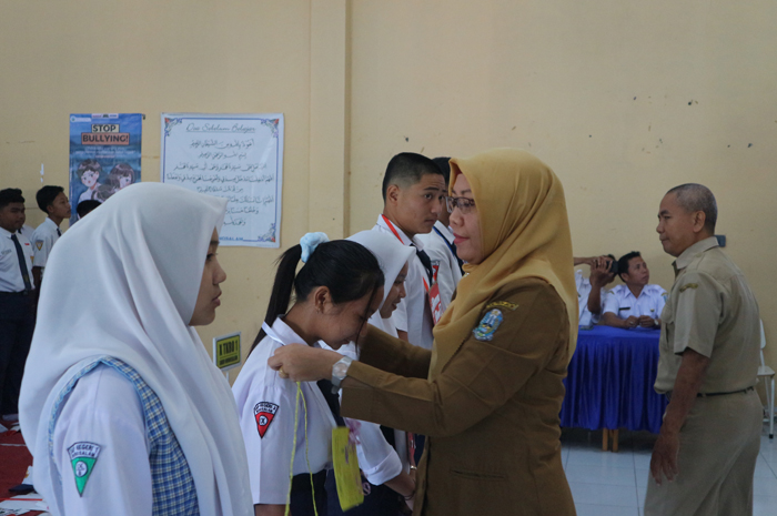 Prosesi pembukaan MPLS di SMPN 2 Ngoro Jombang