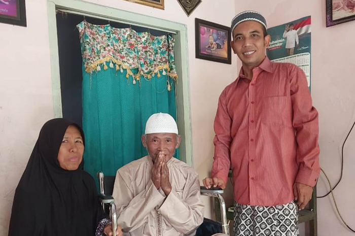 DIPERBOLEHKAN PULANG: Muhammad Chisom Sali Amirjo jemaah haji asal Jombang yang tertinggal di Makkah sudah diperbolehkan pulang, Sabtu (20/7).