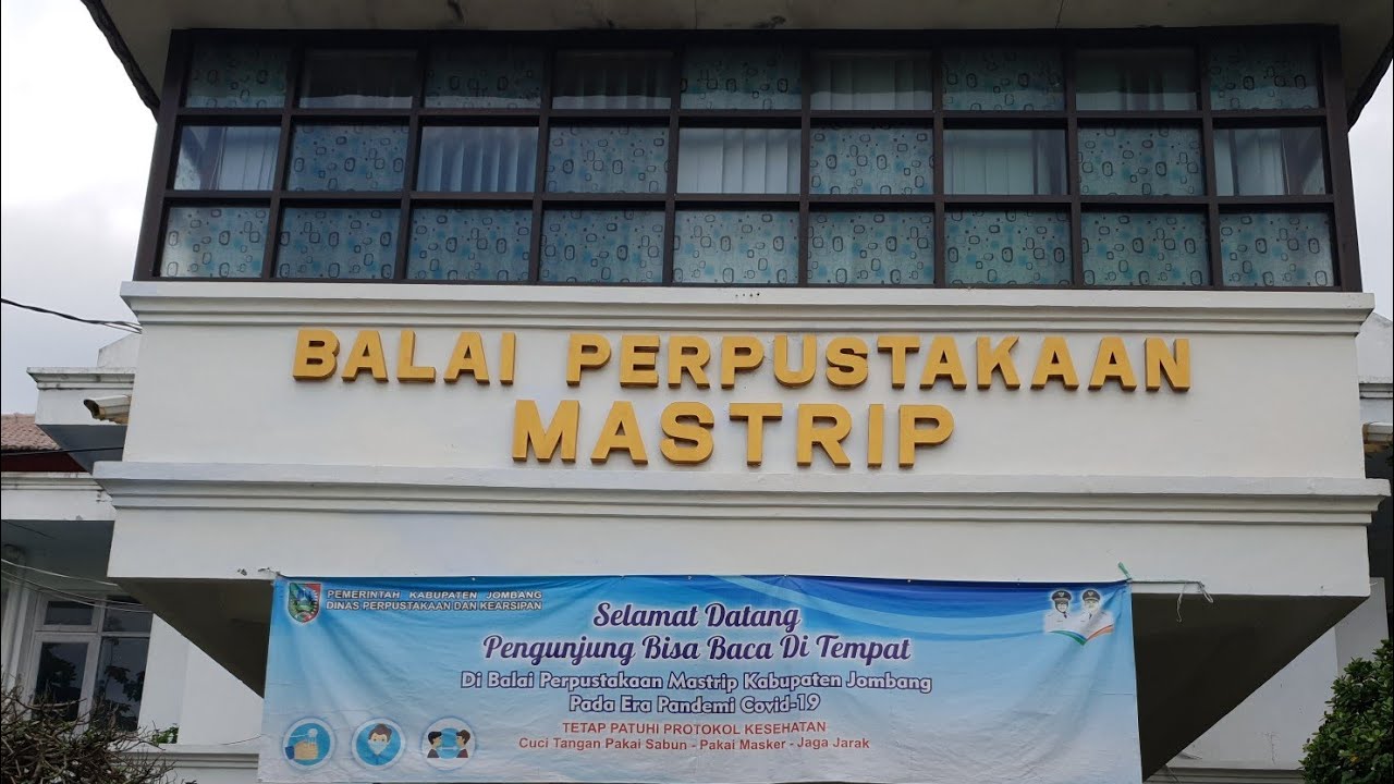 Balai perpustakaan Mastrip yang jga kantor Disperpusip Jombang