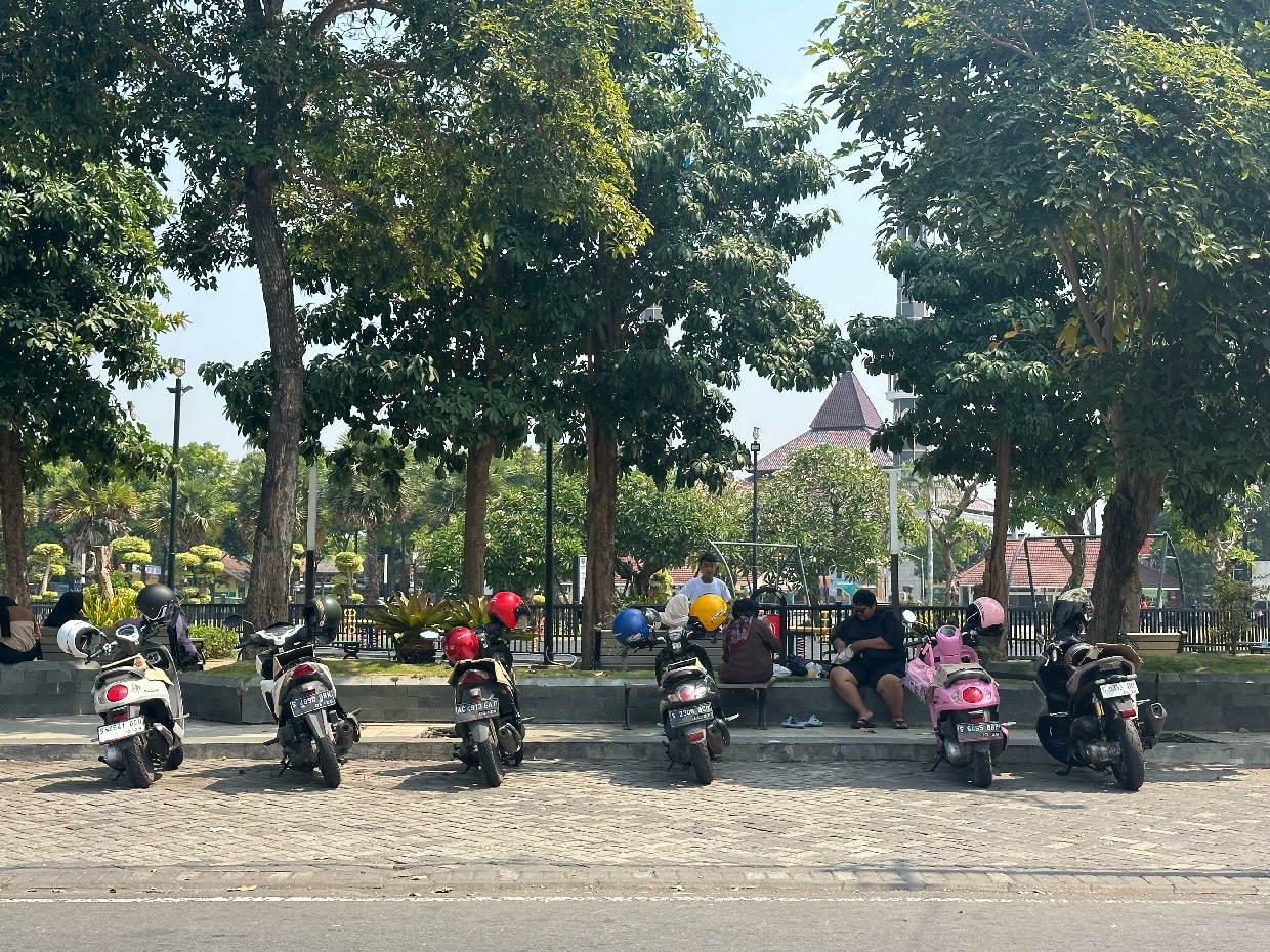 Ilustrasi parkir alun-alun Jombang