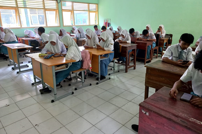Pelaksanaan Tryout ANBK di SMAN Ngoro Jombang