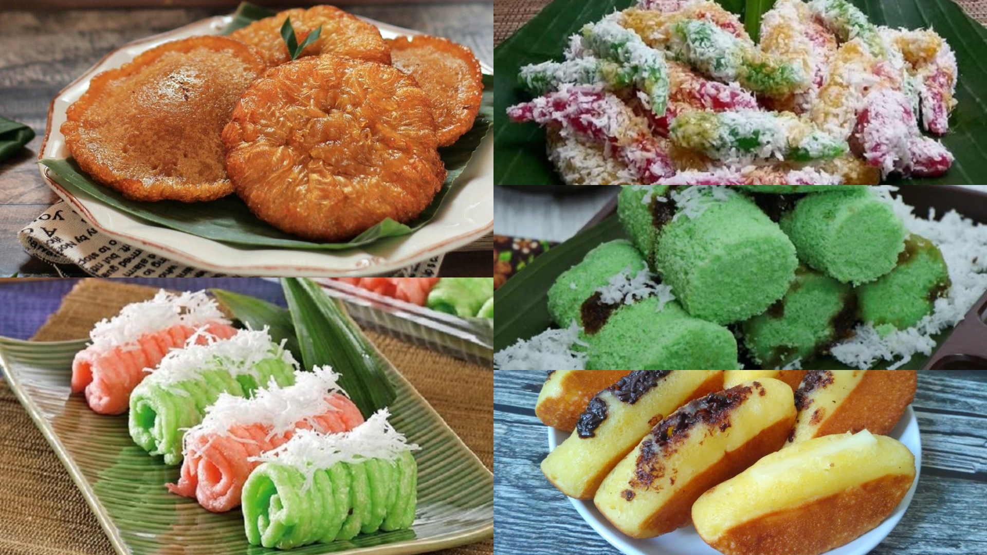 Sejumlah jajanan tradisional yang kini makin langka dan sulit ditemukan