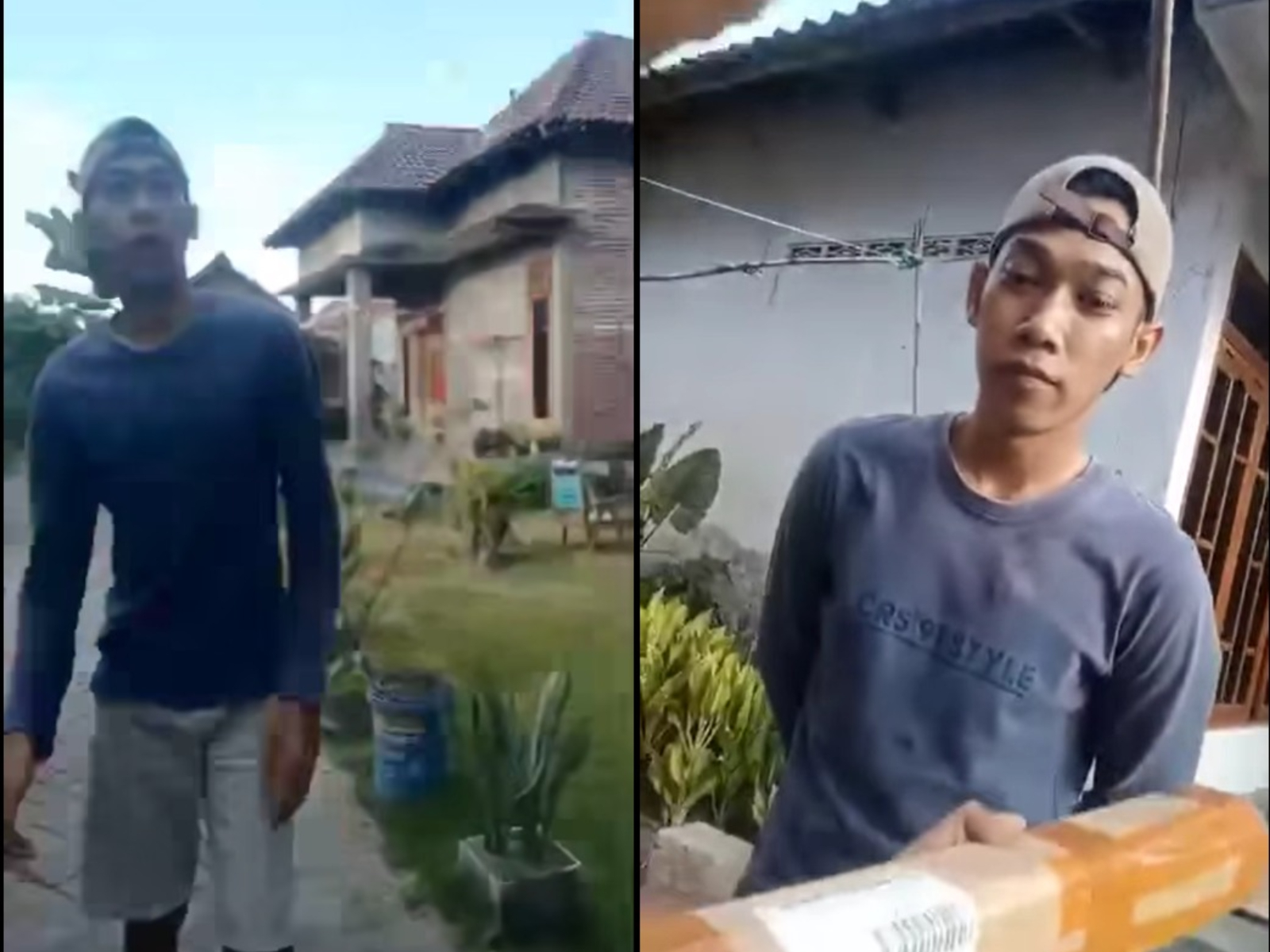 Potongan video aksi cekcok paket COD berujung pemukulan kurir di Jombang
