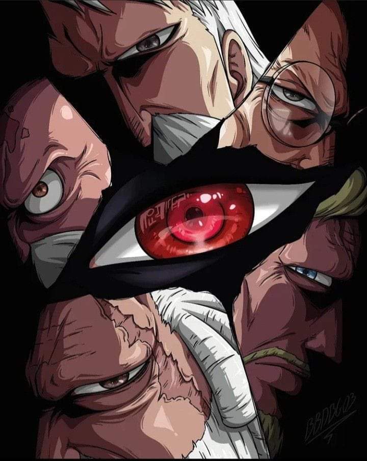 Ilustrasi Spoiler Lengkap Manga One Piece 1125 yang menceritakan munculnya Gorosei Baru dan Vegapunk Baru