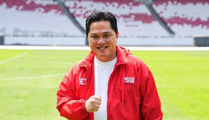 Erick Thohir, Ketum PSSI menyebut akan memberikan sanski berat pada pemain dan wasit yang terlibat insiden pertandingan sepak bola PON XXI 2024