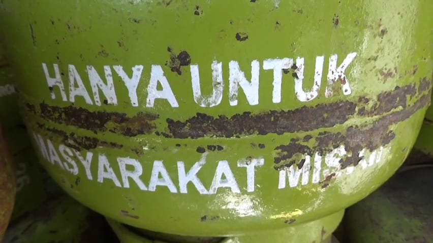 Ilustrasi elpiji 3 kilogram yang kini makin langka di Jombang