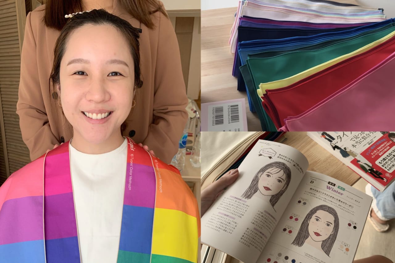 Ilustrasi cara mudah menentukan personal color lewat aplikasi