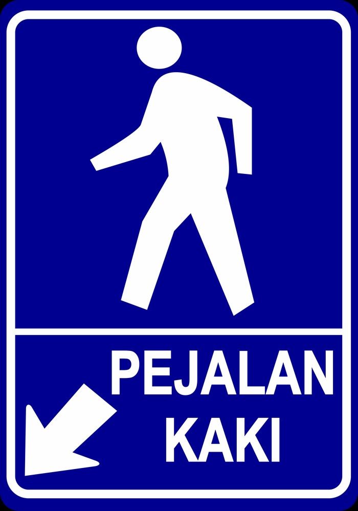 Rambu penyebrangan pejalan kaki