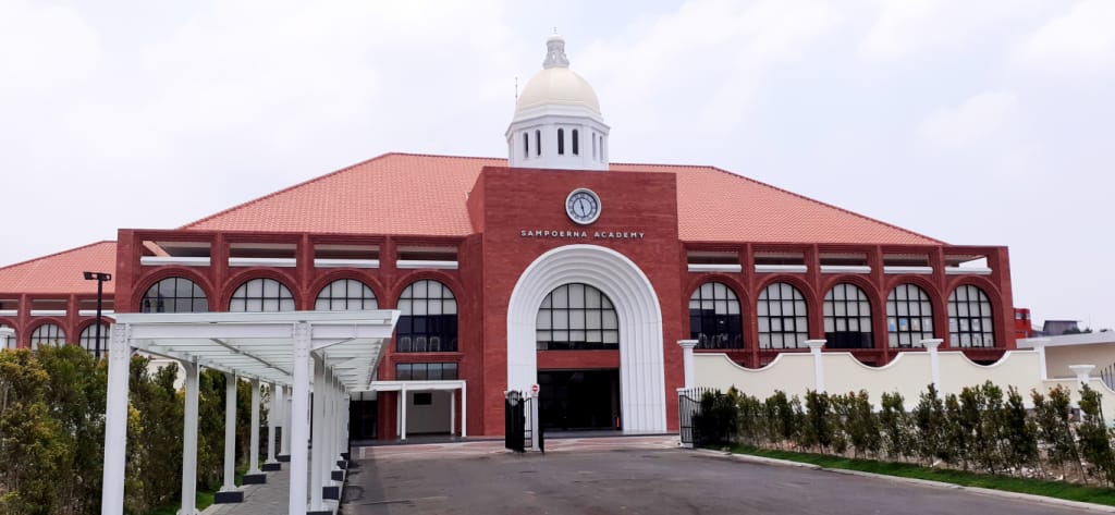OIlustrasi salah satu sekolah Internasional di Surabaya