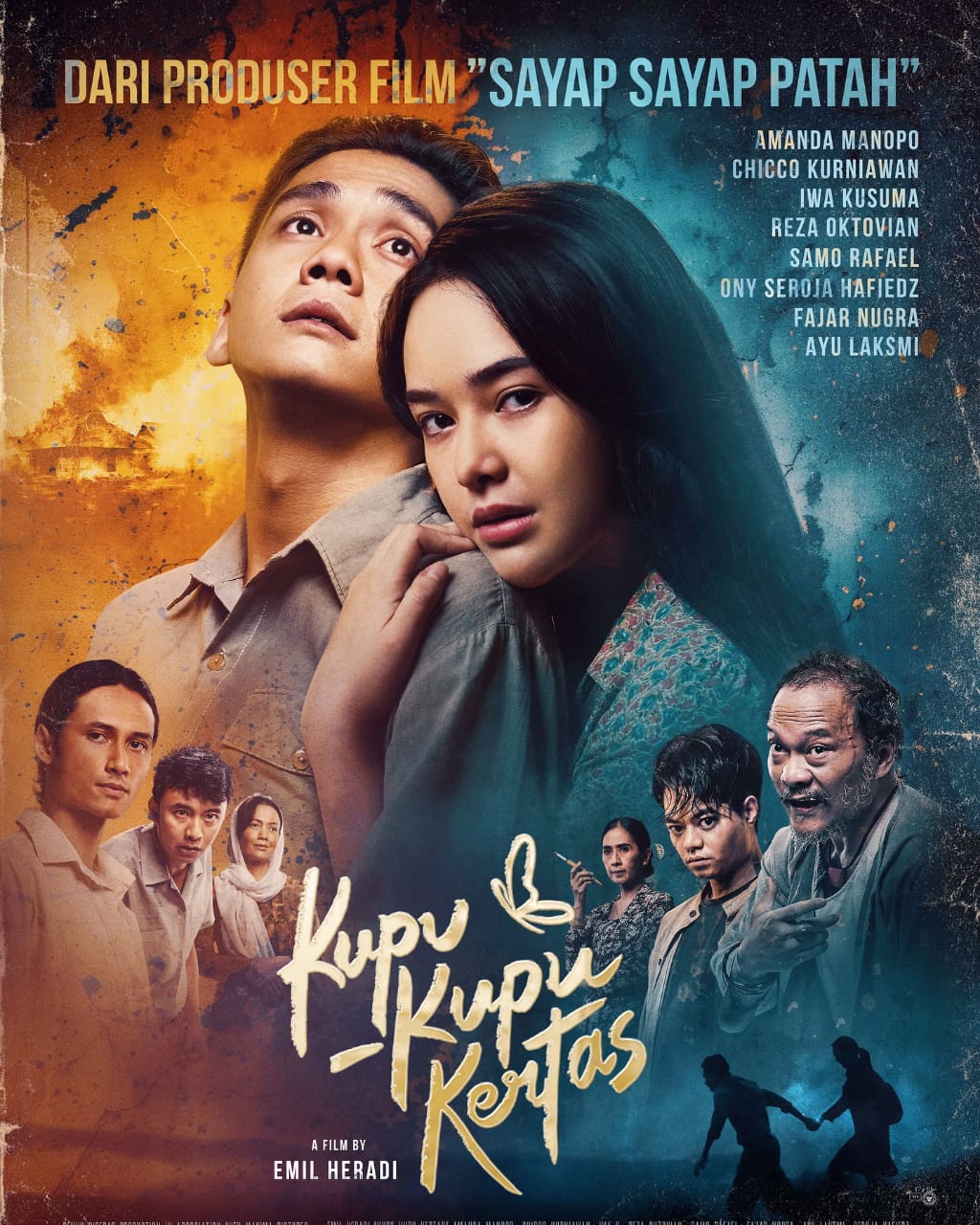 Ilustrasi film Kupu-Kupu kertas yang kembali tayang di bioskop