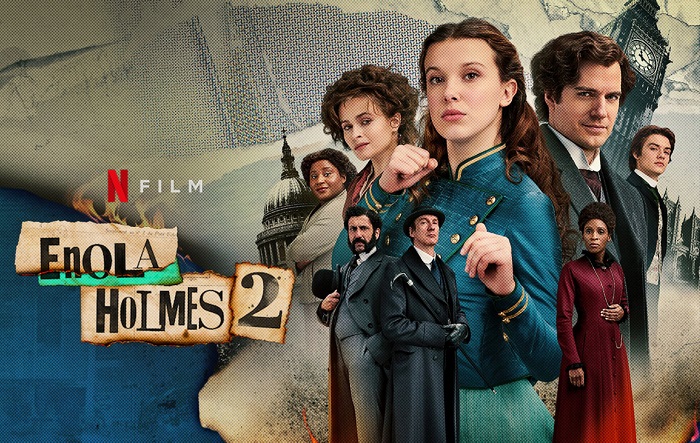 film Enola Holmes, film dengan aksen british yang kental