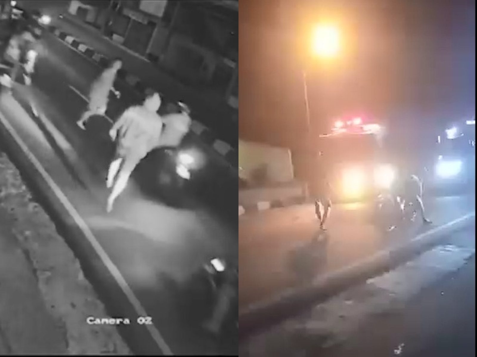 Potongan video aksi gangster yang menyerang warga hingga sempat membawa lari motornya