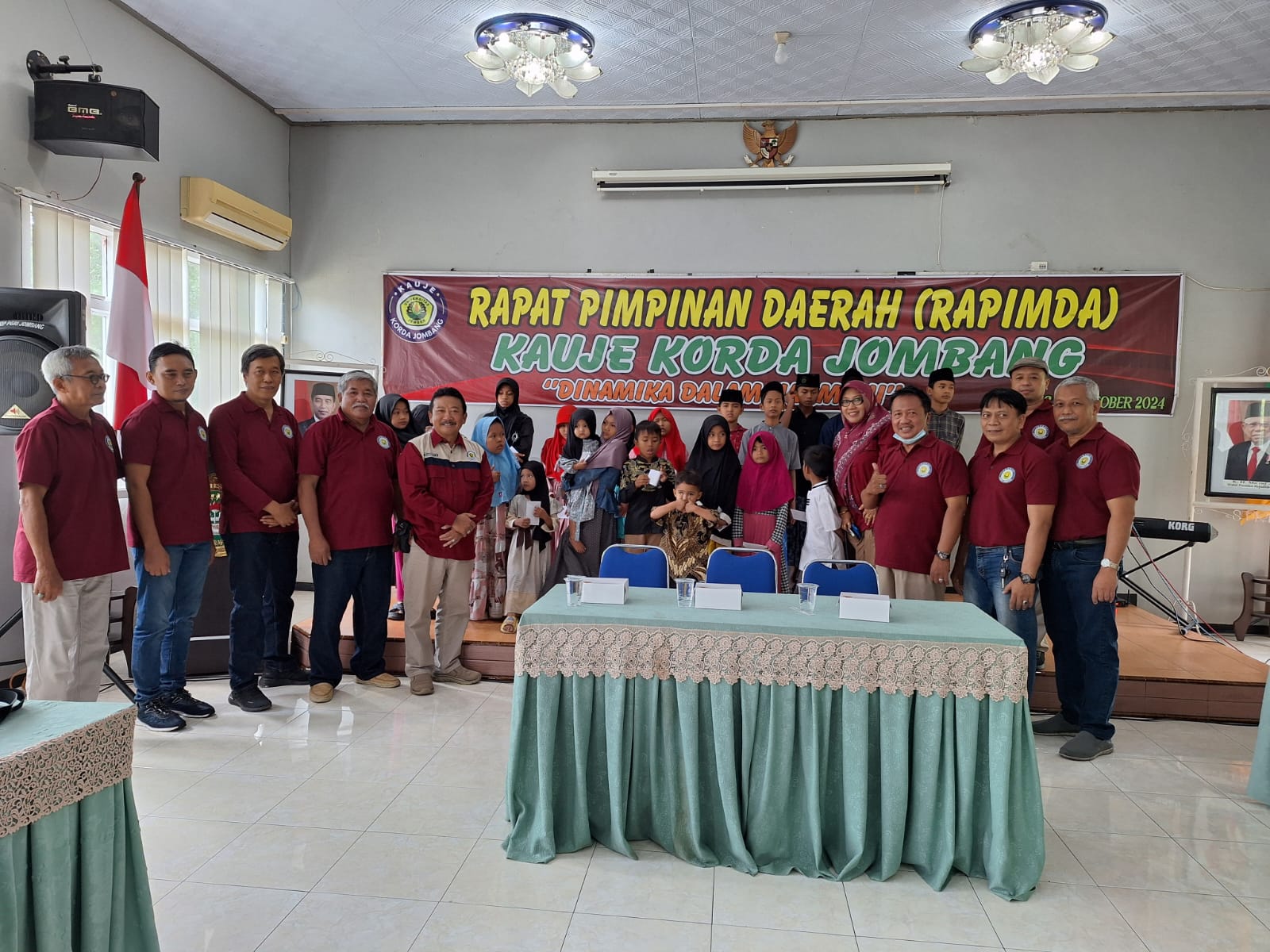 Rapimda KAUJE Korda Jombang di UPJb diawali dengan kegiatan santunan anak yatim