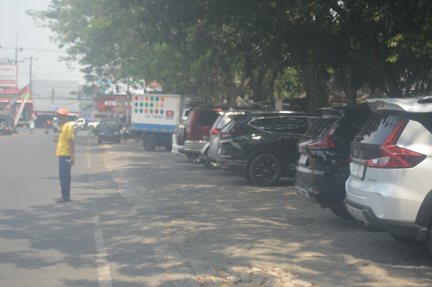 Kondisi parkir di RTH Mojoagung dan sejumlah RTH lain di Jombang yang kini tengah disusun appraisalnya