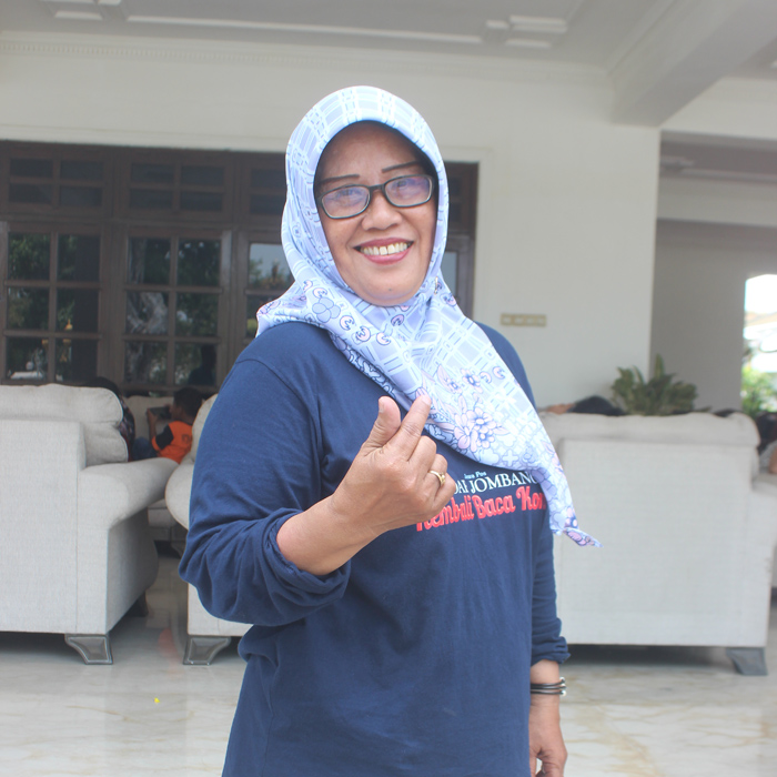 Ketua Ikatan Guru Taman Kanak-kanak Indonesia (IGTKI) Jombang, Dra Puji Utami MM