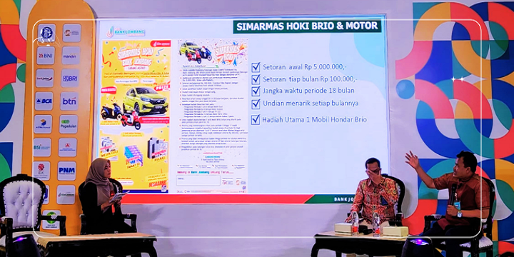 Manajemen Bank Jombang saat melakukan talkshow terkait produknya di gelaran JIFest 2024