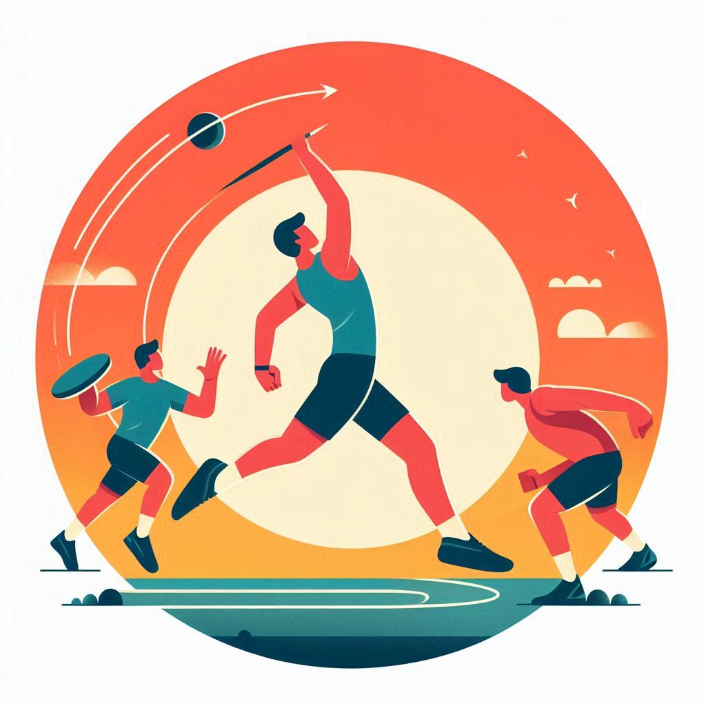 Ilustrasi olahraga atletik