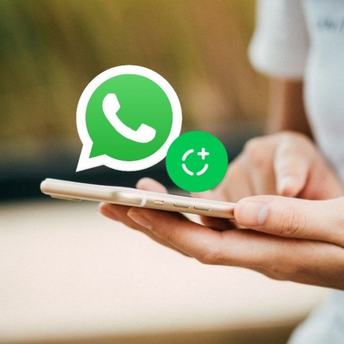 Ilustrasi fitur terbaru WhatsApp yang bisa repost dan mention di status