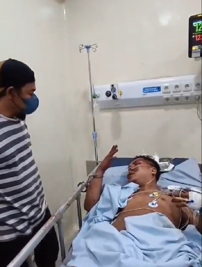 JFN, 24, sopir truk ugal-ugalan pemicu kecelakaan di Cipondoh Tangerang saat diinterogasi petugas