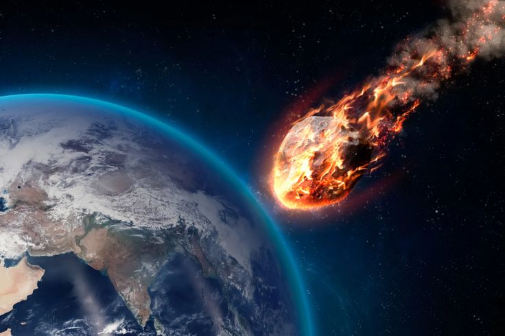 Ilustrasi hantaman asterois ke bumi. NASA sebut ada dua asterois besar mendakti bumi