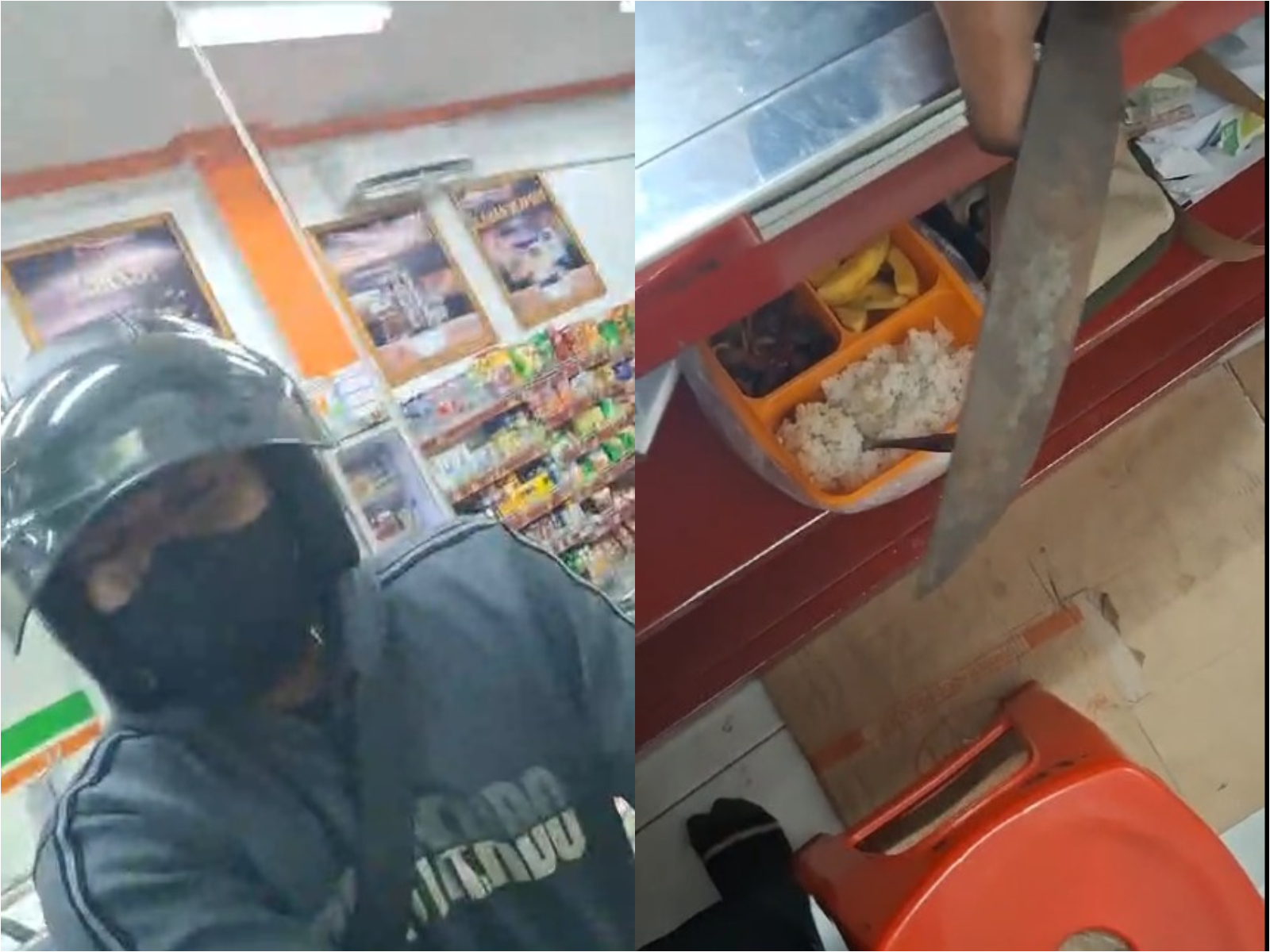 Detik-detik aksi perampokan di minimarket di Desa Kwaron, Diwek Jombang Selasa (5/11) sore