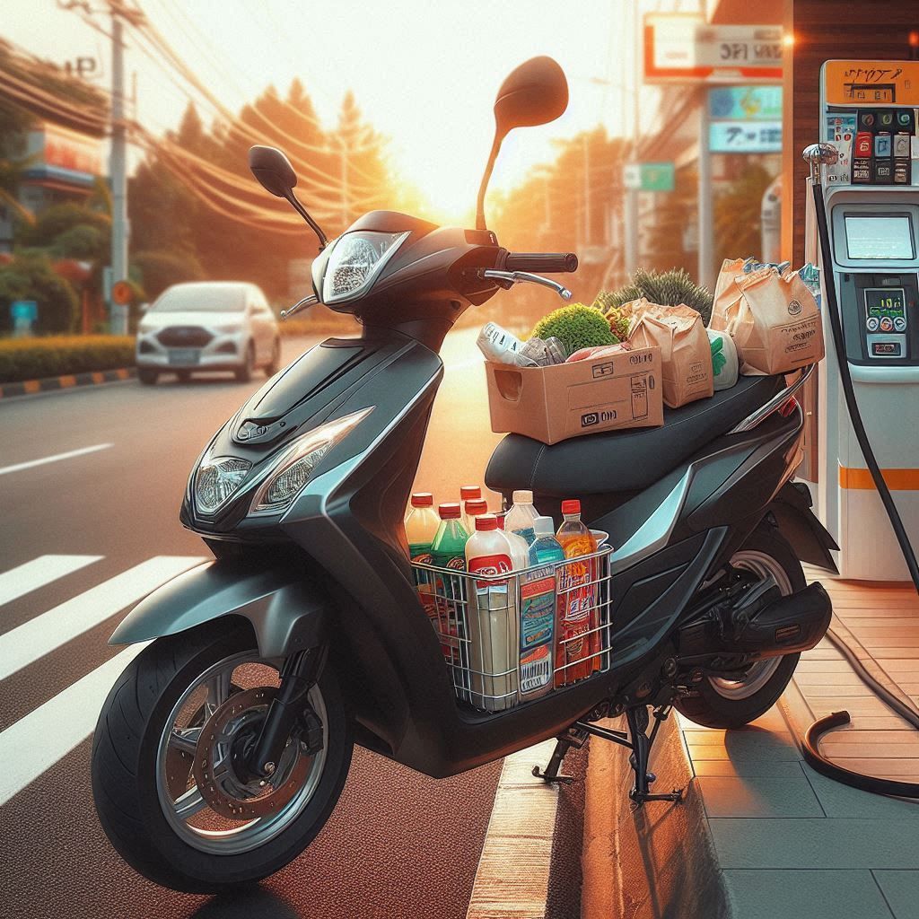 Ilustrasi barang-barang yang tak boleh diletakkan di dalam jok motor