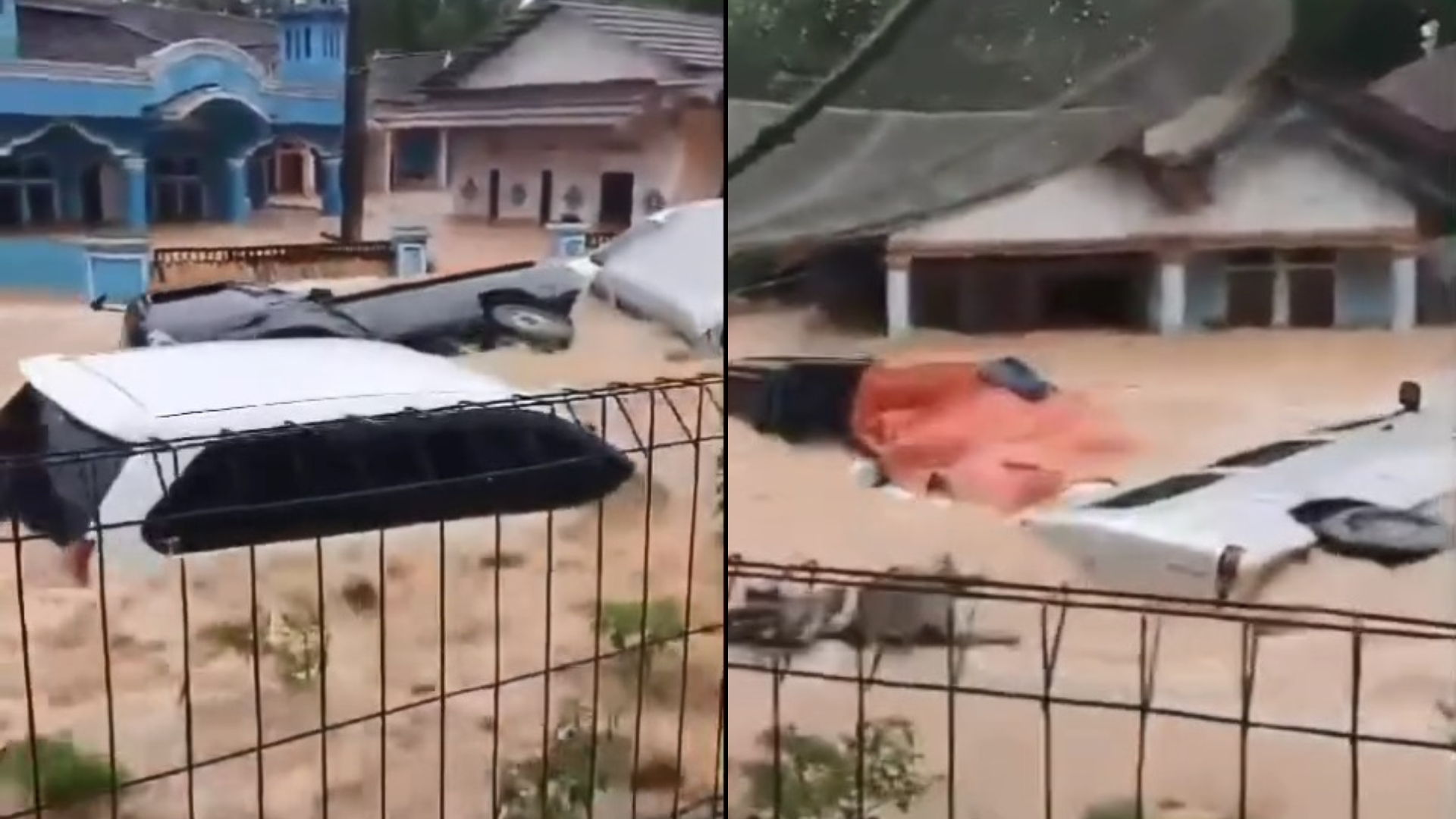 Video viral rekaman banjir di Sukabumi yang menghanyutkan sejumlah mobil