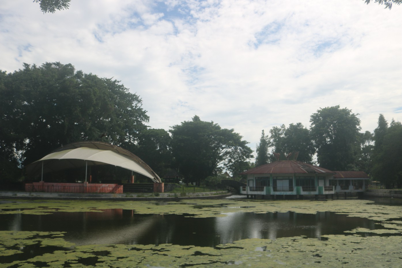 Kondisi Taman Tirta Wisata Jombang yang masih mati suri
