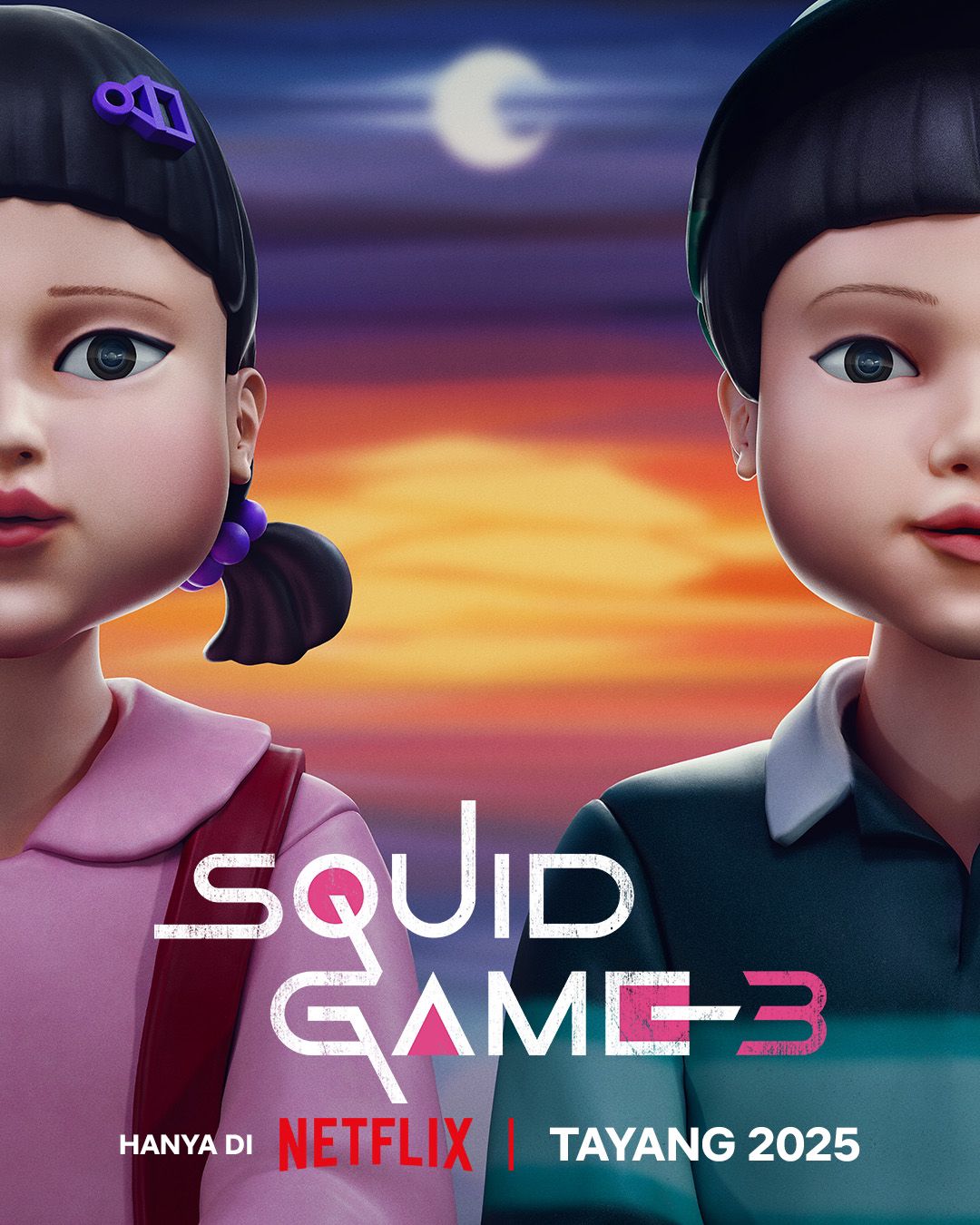 Poster Squid Game Season 3 yang disebut akan tayang di 2025