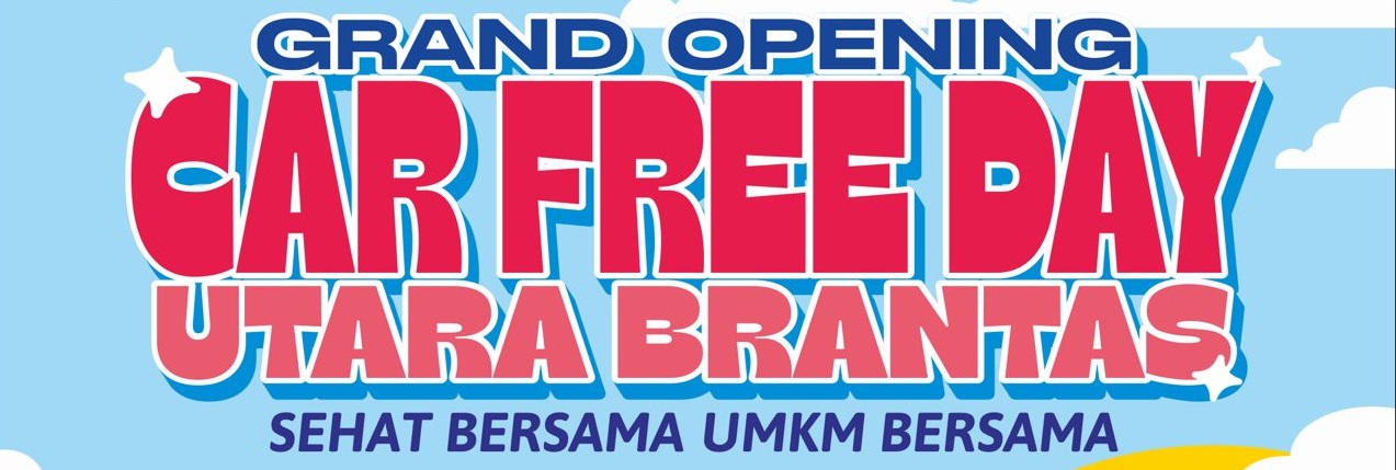 Ilustrasi kegiatan Car Free Day baru di Utara Brantas Jombang
