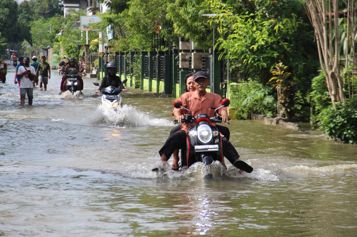 Permukiman warga Dusun/Desa Perak terendam banjir Selasa (21/1).