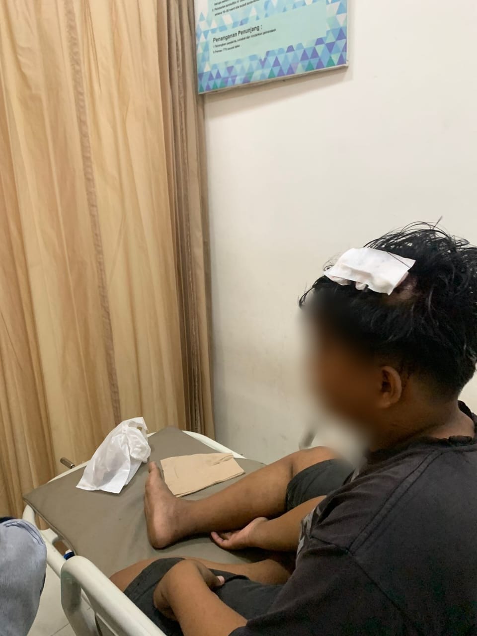 Kondisi remaja yang jadi korban begal di Ringroad Mojoagung Jombang