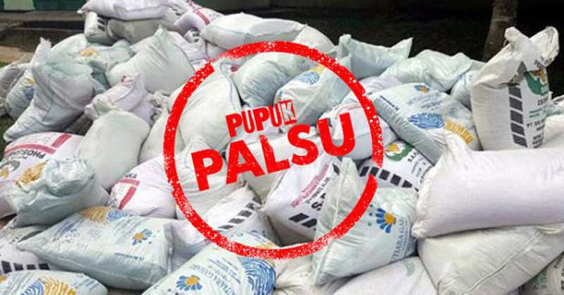 Ilustrasi pupuk palsu