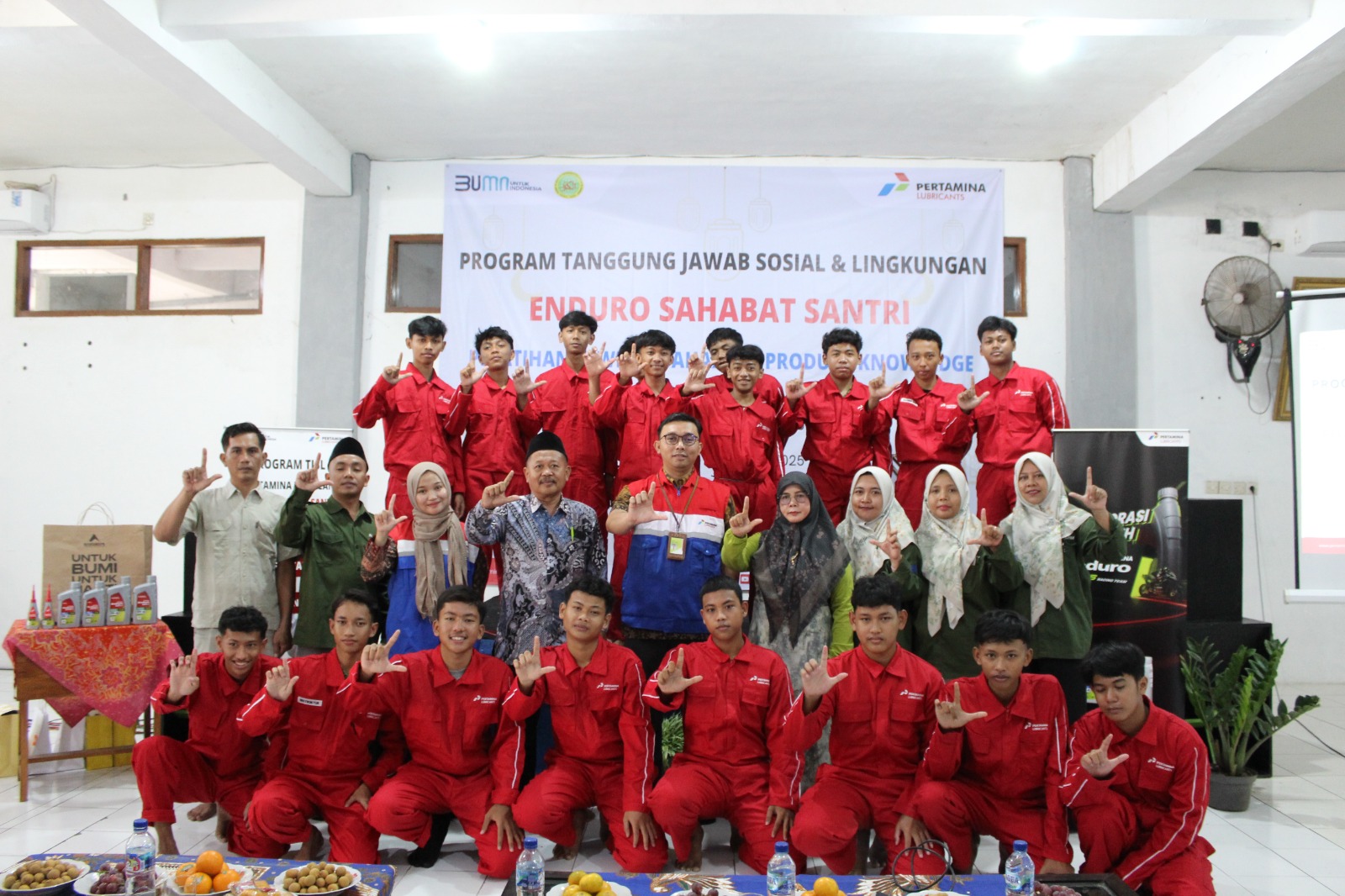 PT Pertamina Lubricants (PTPL) kembali mengadakan pelatihan lanjutan untuk para santri di SMK Al Kautsar Jombang melalui program Enduro Sahabat Santri