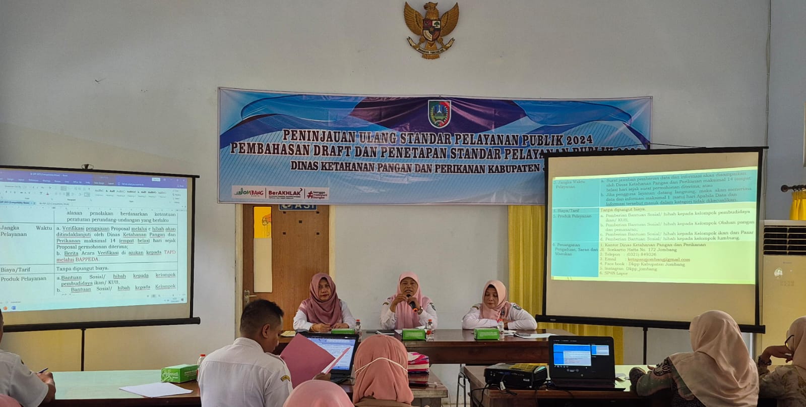 Kegiatan forum konsultasi publik yang digelar Dinas Ketaprik Jombang pada (15/1/2025) lalu