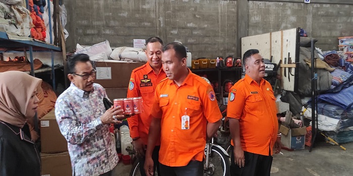 PANTAU: Komisi C mendatangi kantor BPBD Jombang Senin (10/2) pagi.
