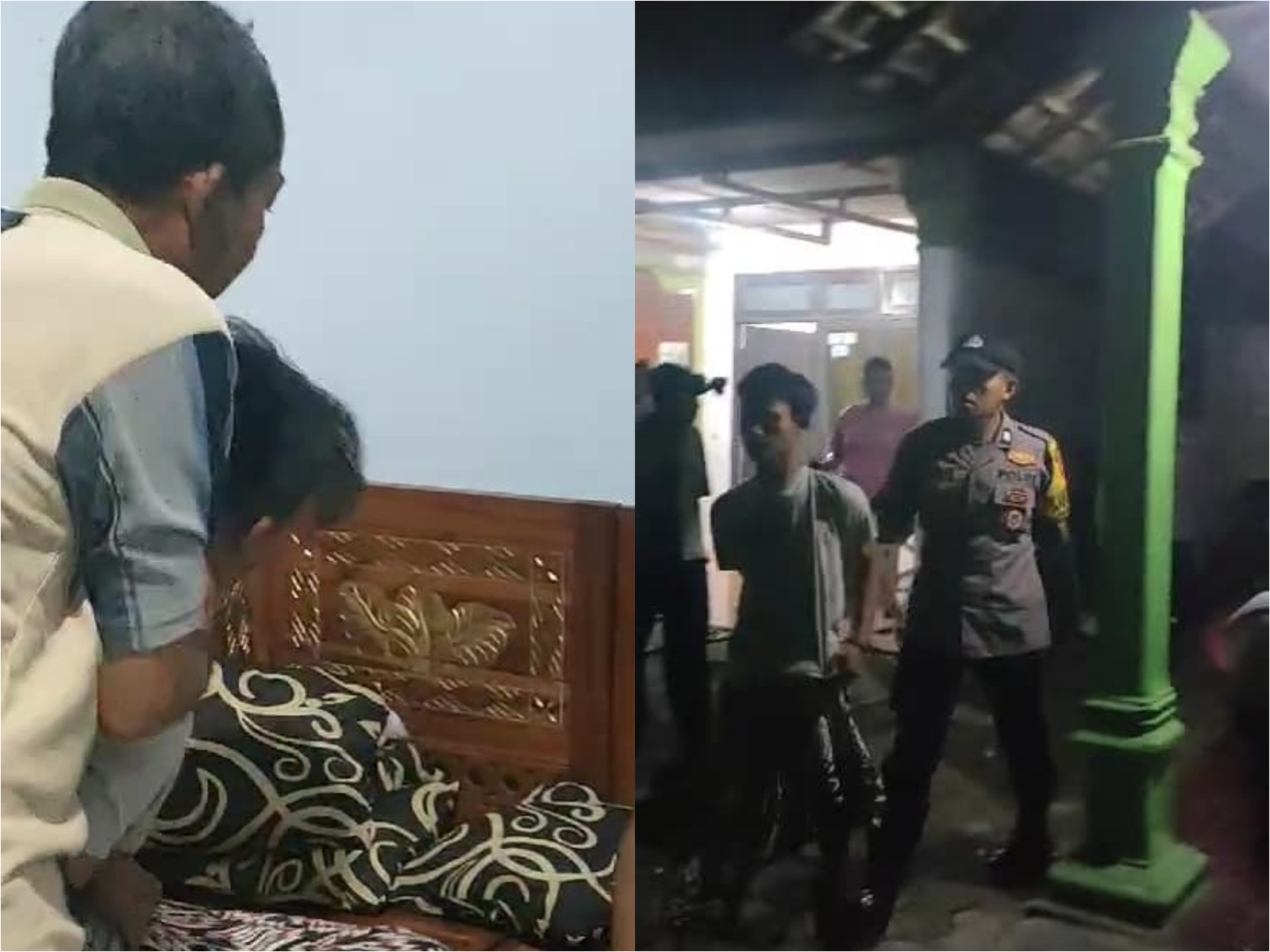 Remaja asal Madura saat tertangkap warga usai kepergok hendak mencuri di rumah warga Jombok, Kesamben Jombang