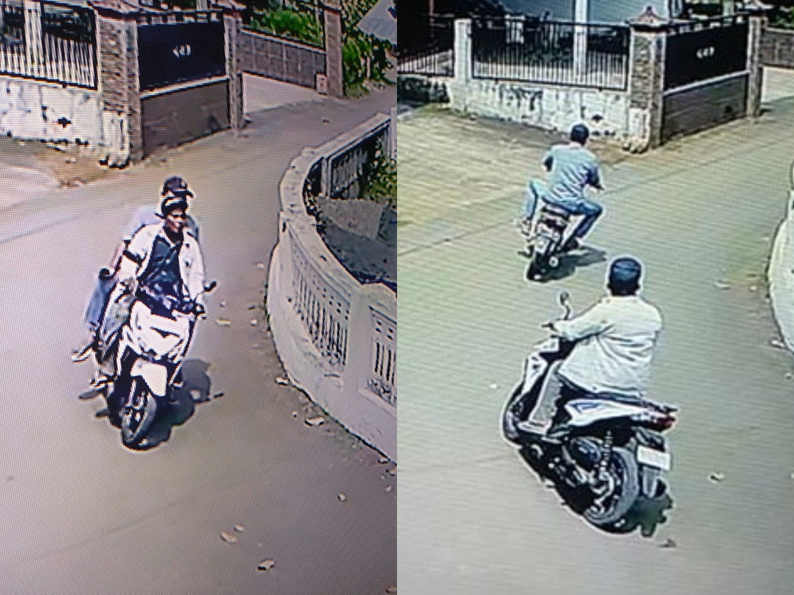 Wajah pelaku pencurian motor di sawah Desa/Kecamatan Bareng Jombang terekam CCTV