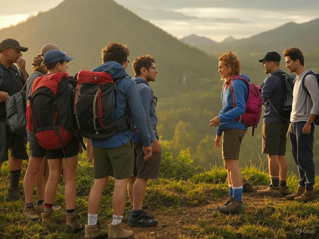 Ilustrasi rekomendasi lokasi hiking di Mojokerto