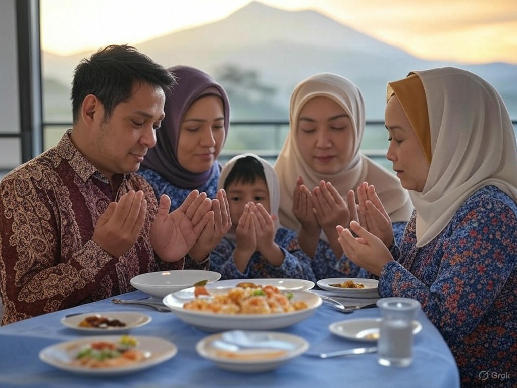 Ilustrasi bacaan zikir dan doa jelang berbuka puasa Ramadan