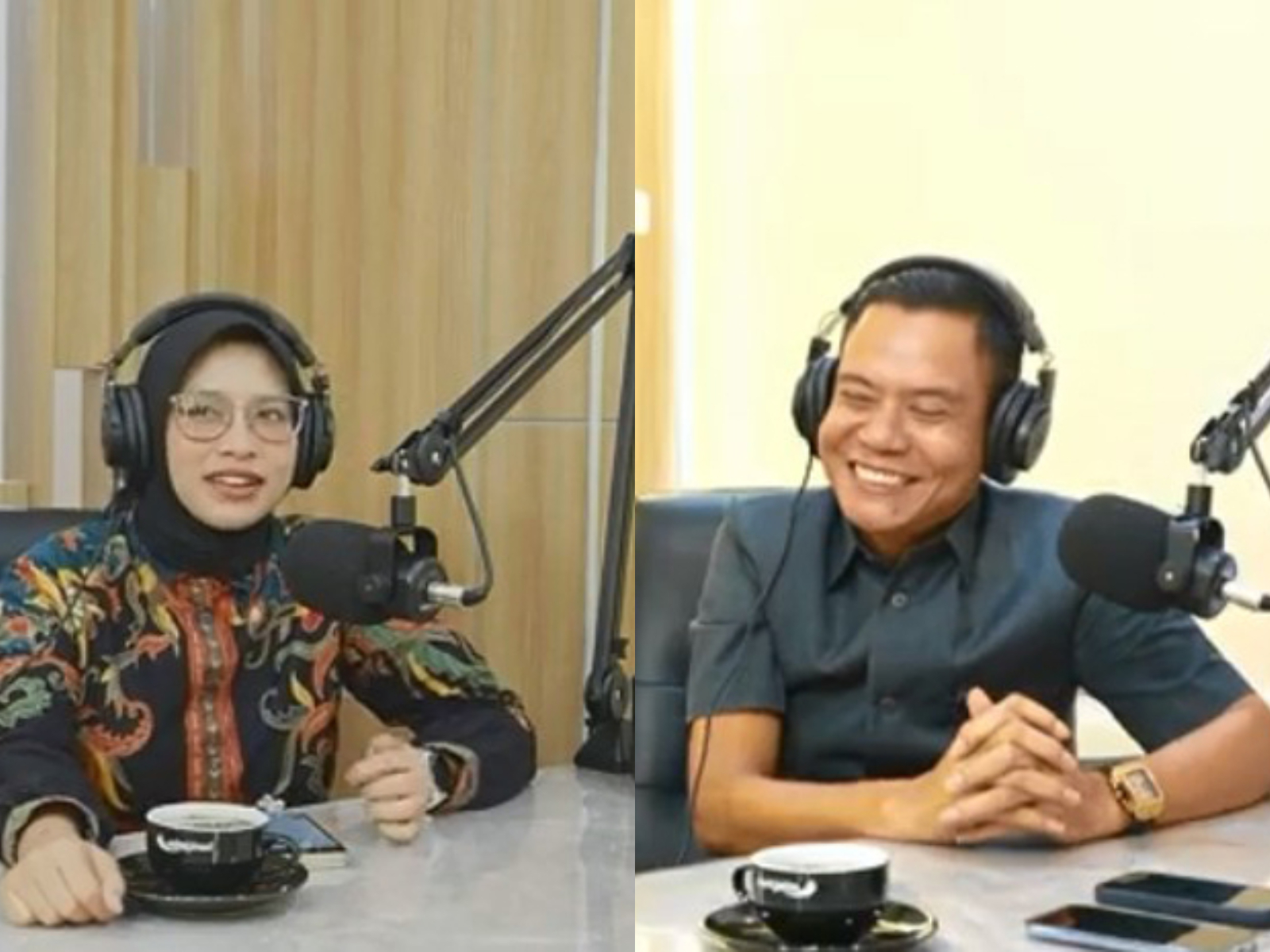 Ketua DPRD Jombang, Hadi Atmaji, saat menjadi narasumber podcast DPRD yang diupload (1/2).