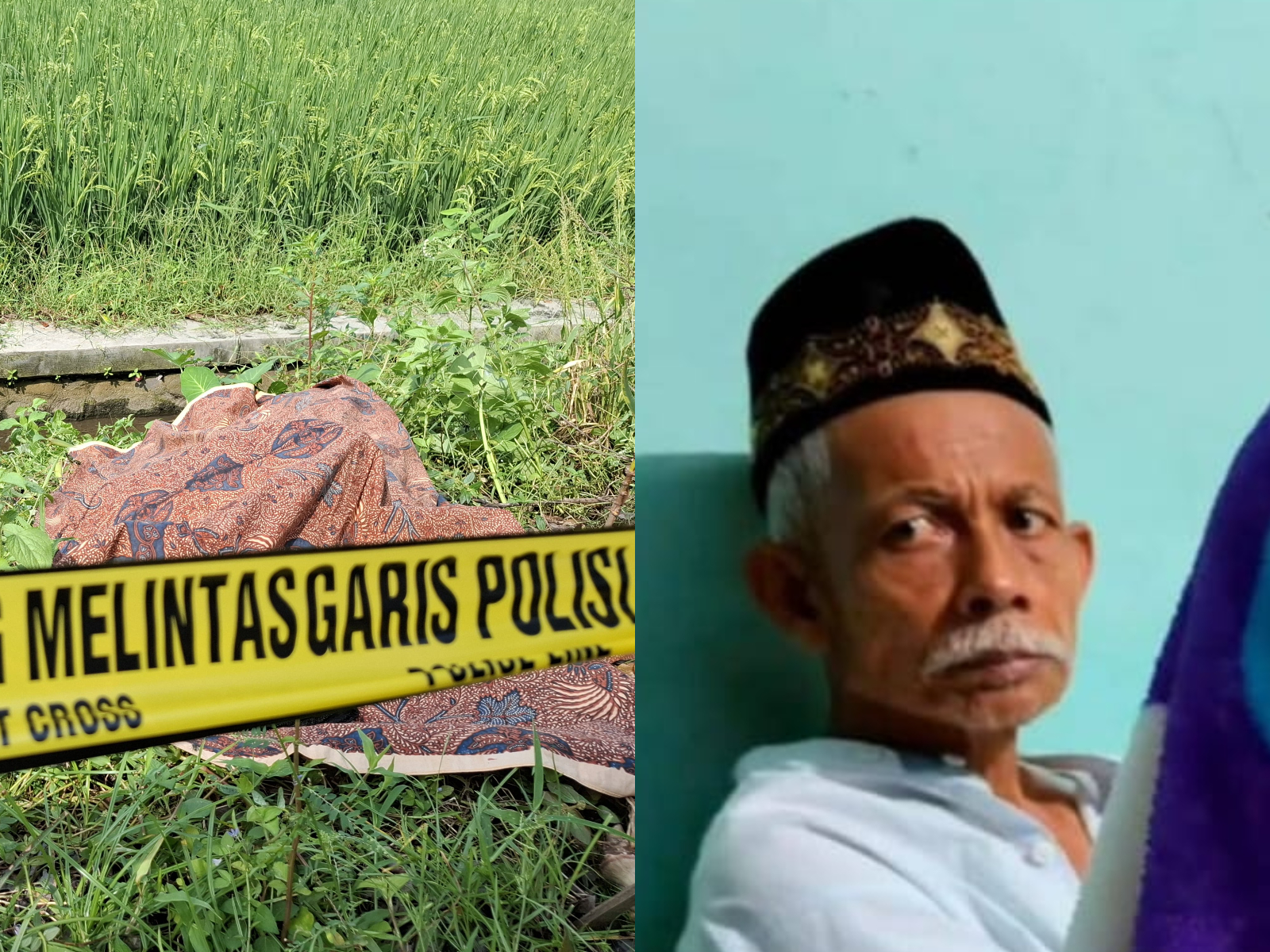 Jasad lansia yang ditemukan tergeletak di pinggir jalan Dukuharum, Megaluh Jombang teridentifikasi sebagai warga Malang