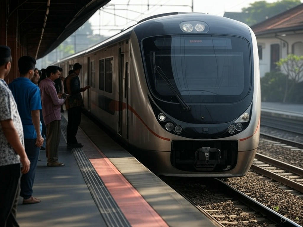 Ilustrasi perjalanan kereta api