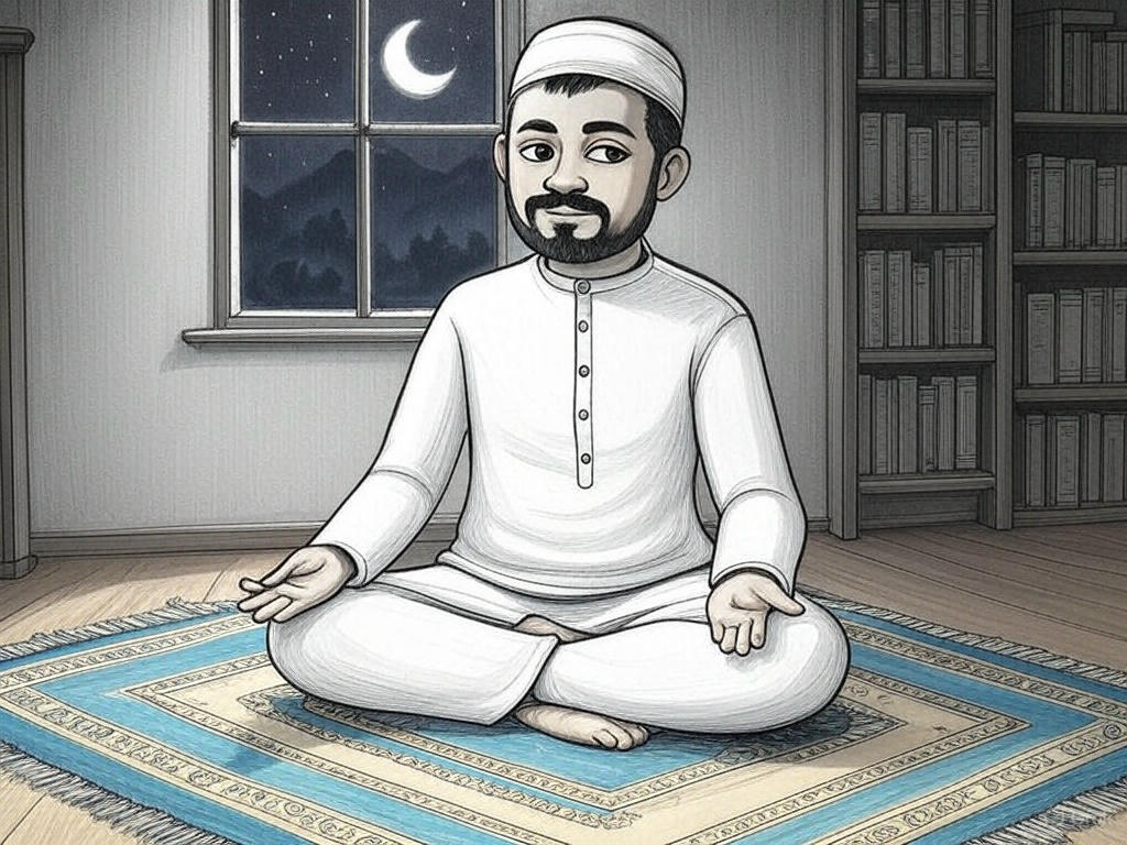 Ilustrasi guru PAI di Jombang yang merenungi nasib kelabunya jelang lebaran