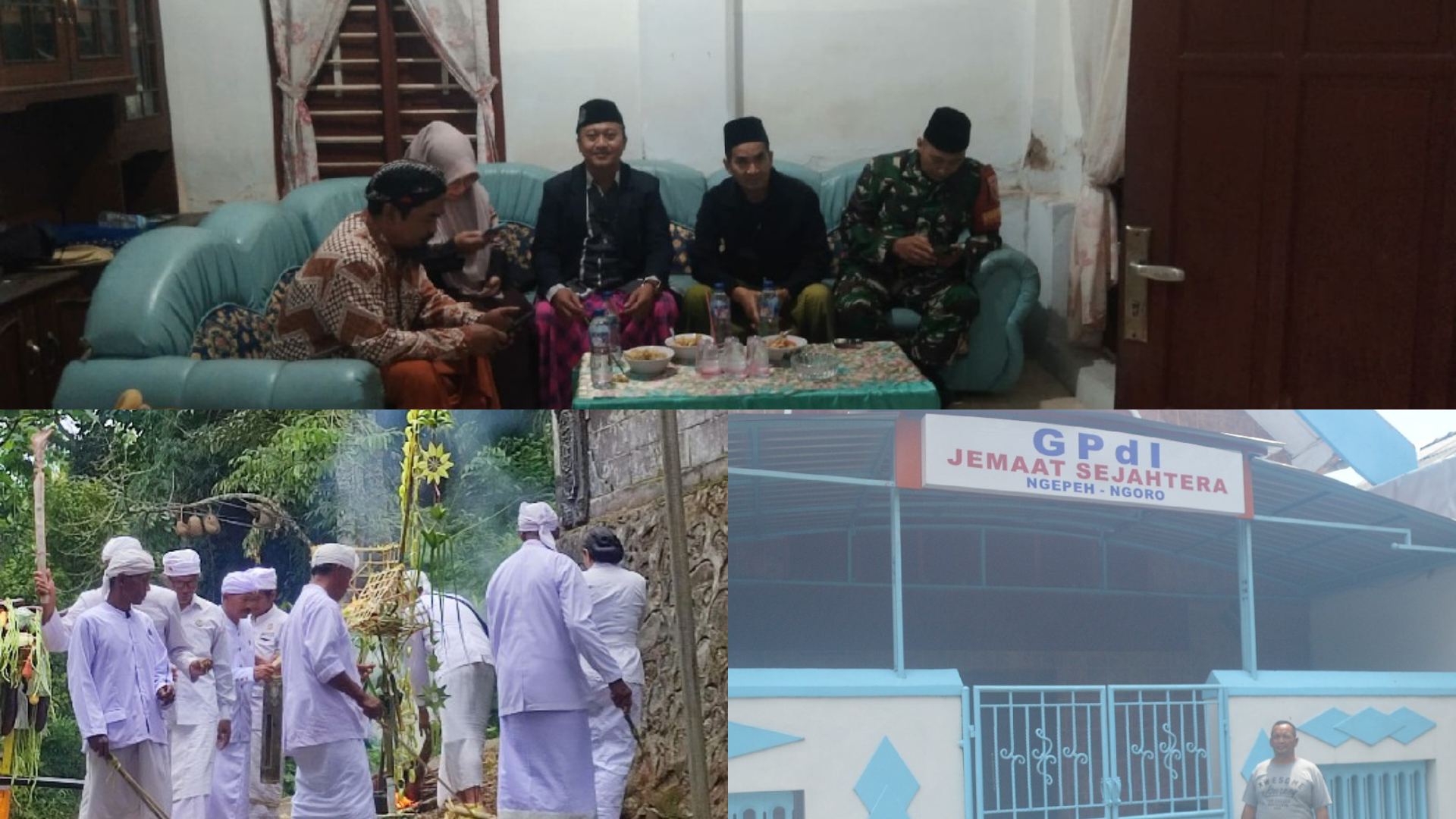 Tradisi unik lebaran di kampung tiga agama di Kabupaten Jombang